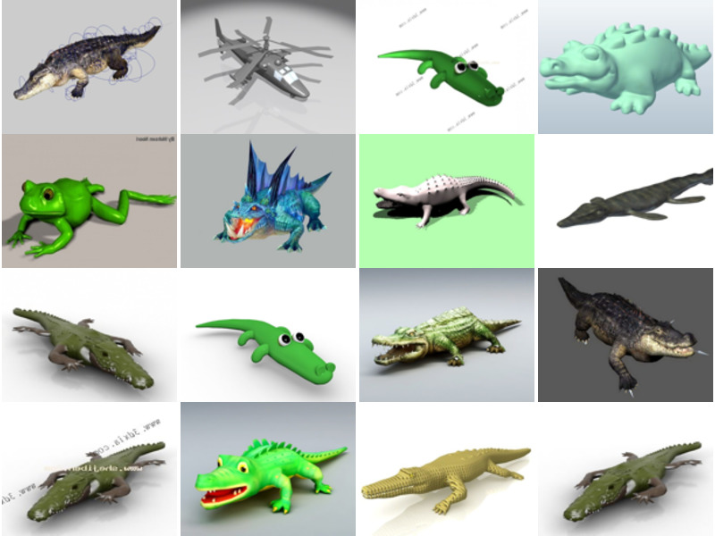 Top 18 Alligator 3D-modellen Nieuwste 2022