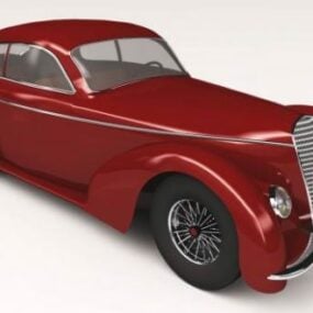 1939 אלפא רומיאו מכונית וינטג' דגם תלת מימד