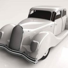 Vintage Car Panhard Dynamic 1939 3d model