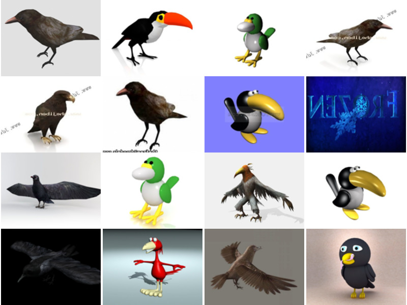Top 25 Crow 3D Models for Free Most Recent 2022
