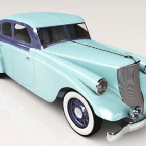빈티지 자동차 20세기 3d 모델