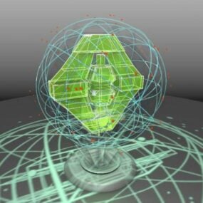 Sphère d'hologramme modèle 3D