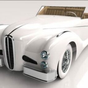 Model 3D zabytkowego samochodu Delahaye