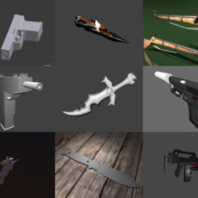 Top 9 zbraní Blender 3D modely pro nejnovější návrh 2022