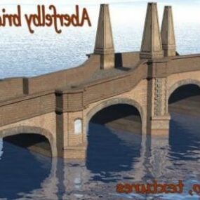 3д модель моста Аберфелби в Шотландии