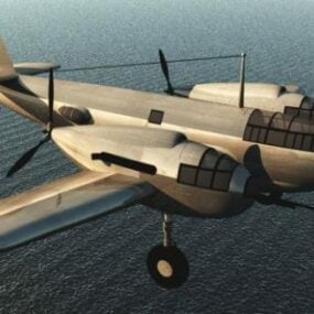 Vintage vliegtuigbel Ymf1 3D-model
