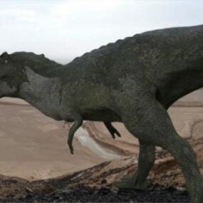 Realistisches Allosaurus-Dinosaurier-3D-Modell