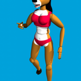 Caballo personaje de dibujos animados Bjdoe modelo 3d