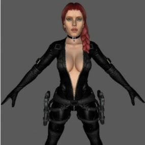 Black Widow Character 3d-modell