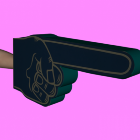 3д модель мультфильма "Большая рука"