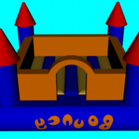 Hüpfendes Castle Kinderspielzeug 3D-Modell