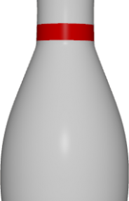 Modello 3d dell'attrezzatura sportiva del birillo da bowling