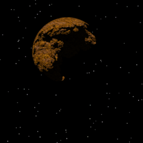 टूटा हुआ ग्रह 3डी मॉडल