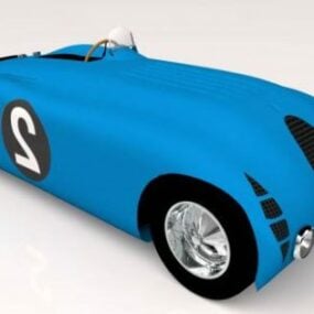 Vintage bil Bugatti Type57 3d-modell