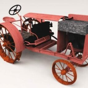 Old Canadian Tractor 3d model