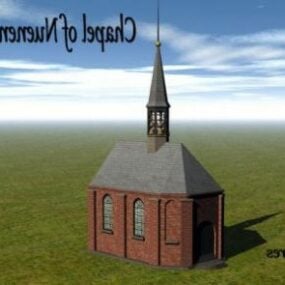 Готична церква Stut Component 3d модель