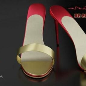 Fashion Heels Shoes 3d model
