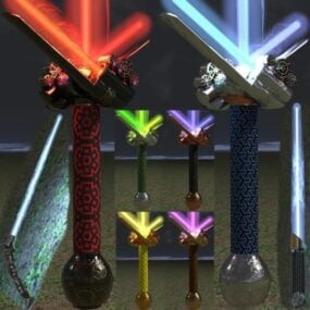 3д модель светового меча Клеймора