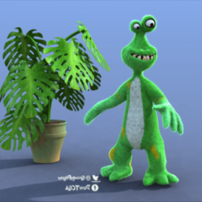 Crar Cartoon Character 3d model