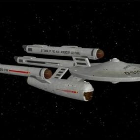 Model 3d Kapal Angkasa Bintang Generasi Baharu
