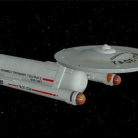 3д модель научно-фантастического фильма "Космический корабль"