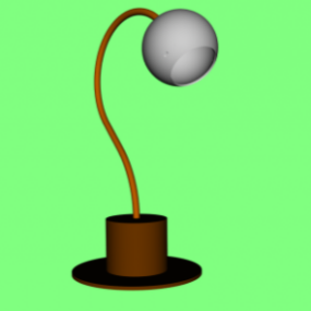 Simple Desk Light 3d model