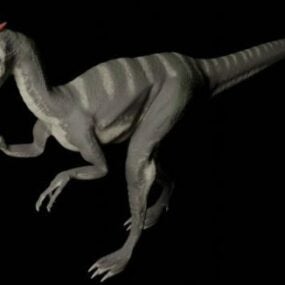 Prehistoric Dilophosaurus Dinosaur 3d model