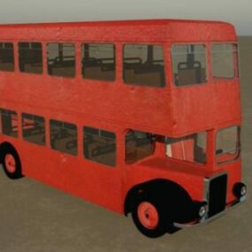 اتوبوس دو طبقه مدل سه بعدی