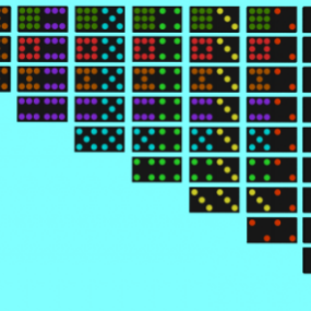 Double Nine Dominoes Game 3d model