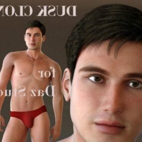 Ondergoed Man karakter 3D-model