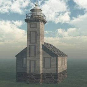 East Channel Lighthouse 3d-model