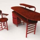 F.L. Wright desk and chair.