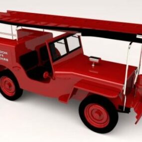 3D model auta Fire Jeep