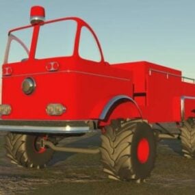 Truck Car Fire Wagon 3d model