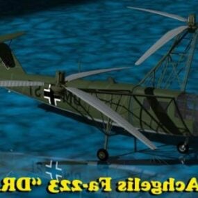 3д модель вертолета Фокке Ахгелис
