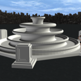 Circular Fountain 3d model