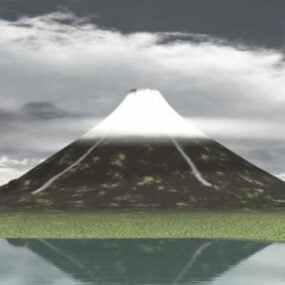 مدل سه بعدی کوه فوجی