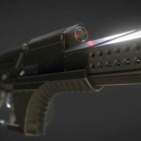 Futuristisk våpenkonsept 3d-modell