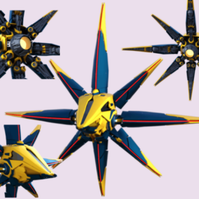 银河Starblaster宇宙飞船3d模型