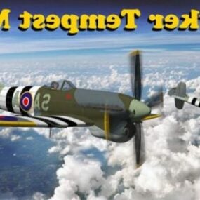 5D model letadla Hawker Tempest Mk3