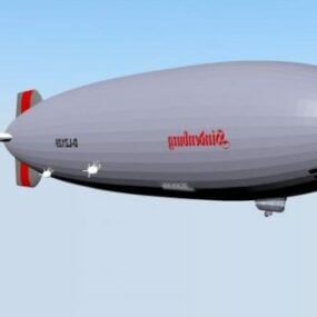 โมเดล 3 มิติเครื่องบินแฟนตาซี Fat Zeppelin