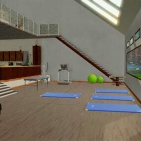 Inicio Interior moderno Sala de estar Modelo 3d