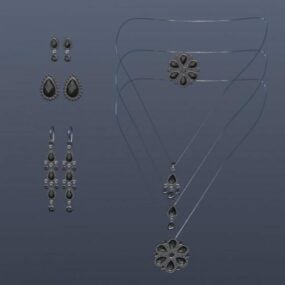 Model 3d Perhiasan Set
