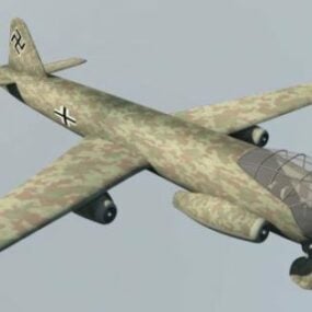 Στρατιωτικό αεροσκάφος Junkers Ju52 3d μοντέλο