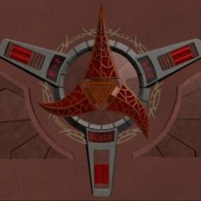 3D model s klingonským logem