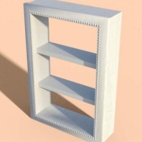 Tall Shelf With Seat Entrance Cabinet 3d model