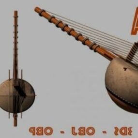 楽器ロングトランペット3Dモデル