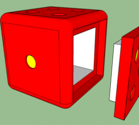 3D-Modell der Kunststoff-Aufbewahrungsbox