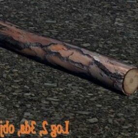 Old Tree Log דגם תלת מימד