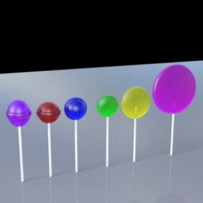 Lollipops 3d model